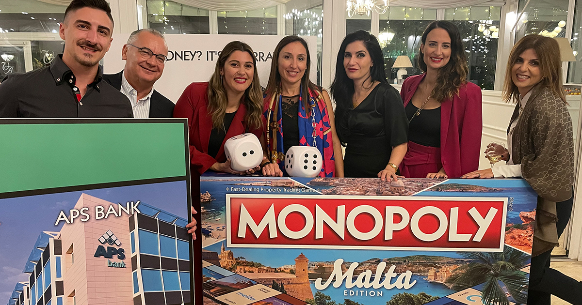 APS Bank featured in the new Monopoly Malta boardgame