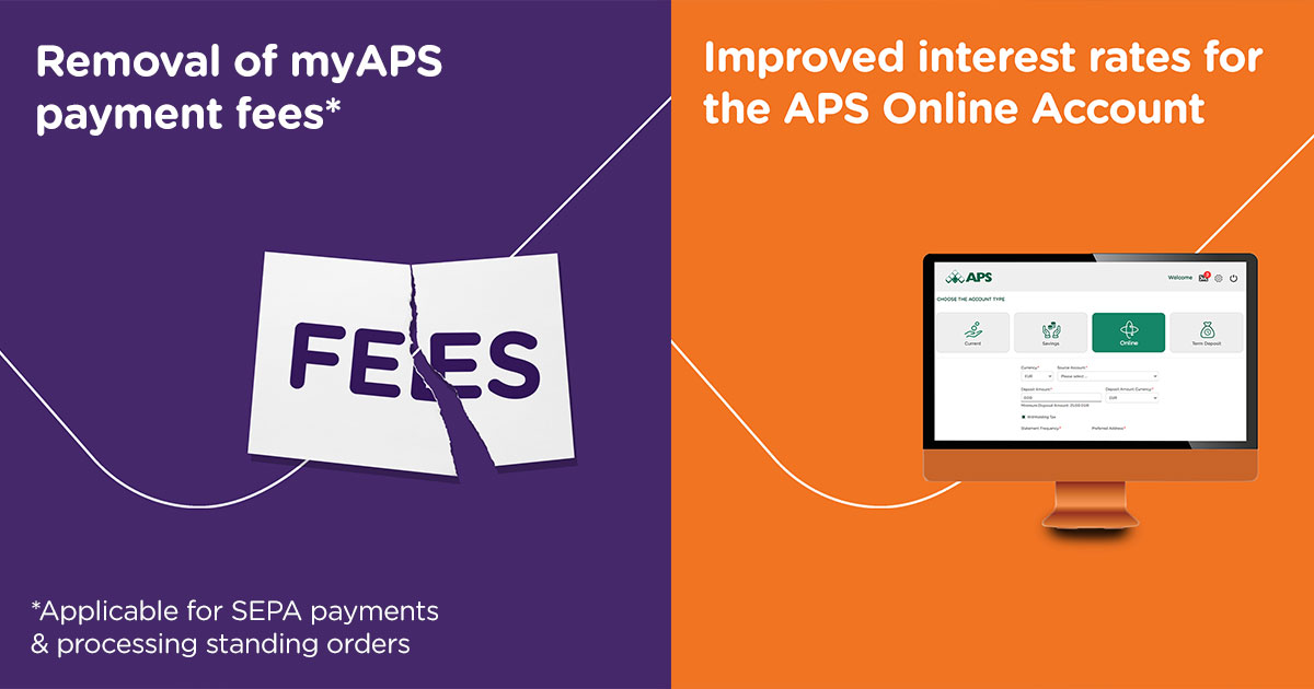 APS Bank removes charges on online SEPA payments, improves interest rates